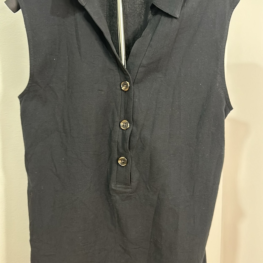 Classy CupShe Black Swim Coverup With Collar NWT Small - Picture 6 of 7